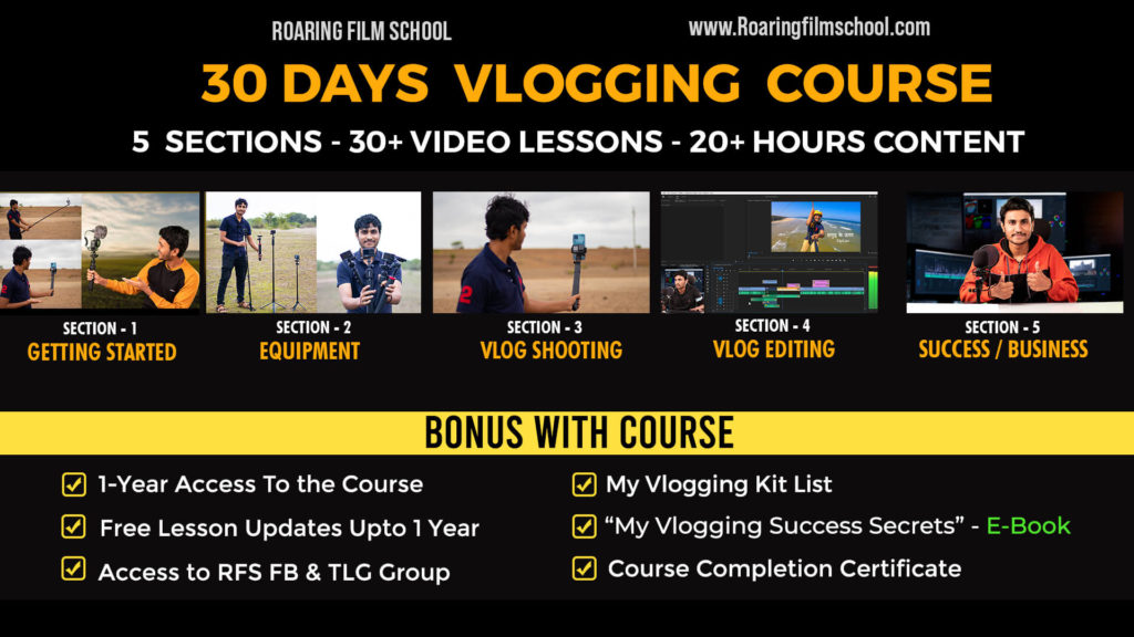 30 Days Vlogging Course in Hindi By Shrikant Gondhali